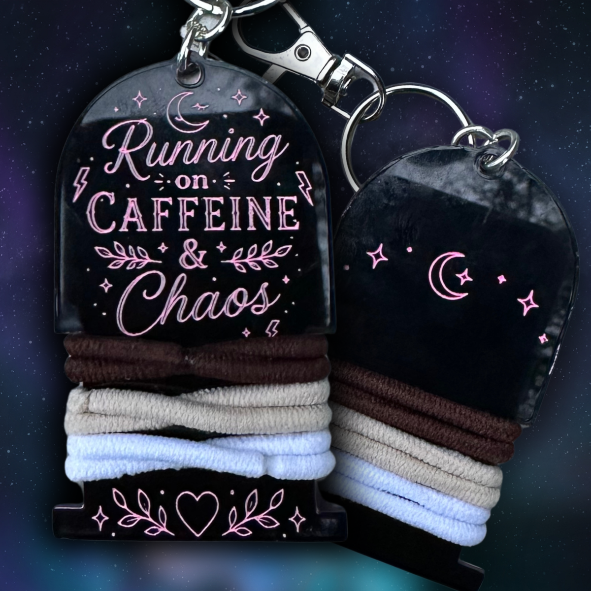 Headstone Collection Hair Tie Holder Keychains