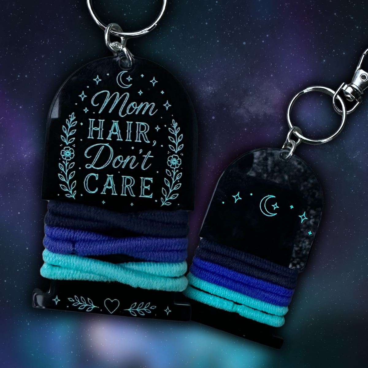 Headstone Collection Hair Tie Holder Keychains
